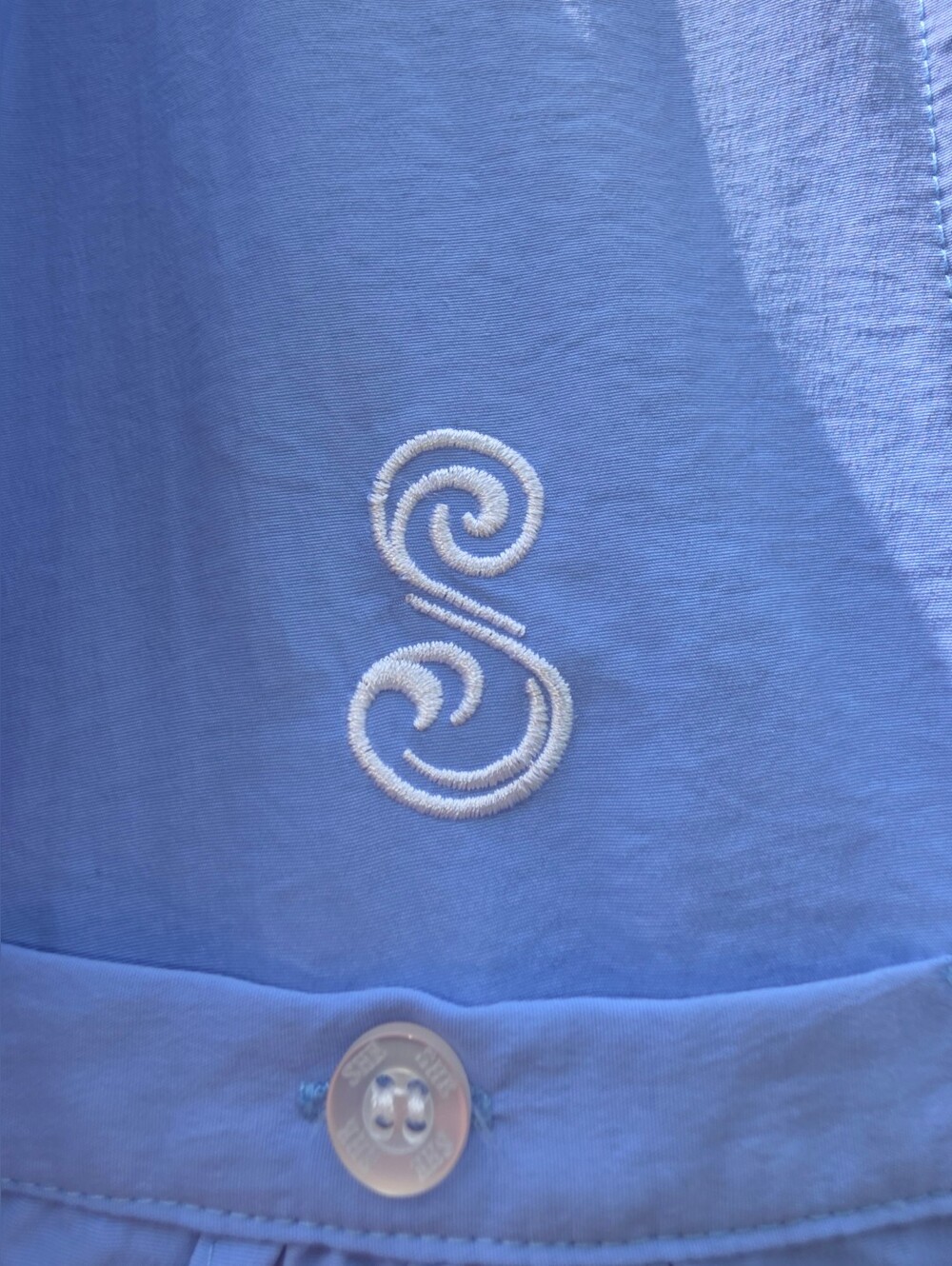 SHE outdoor Sleeveless Blue Button-Front Women's Top #TK48 - Picture 16 of 16